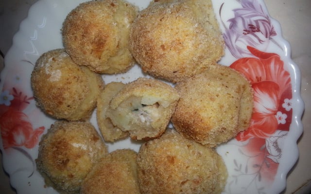 Boulettes de pommes de terre farcies à la viande