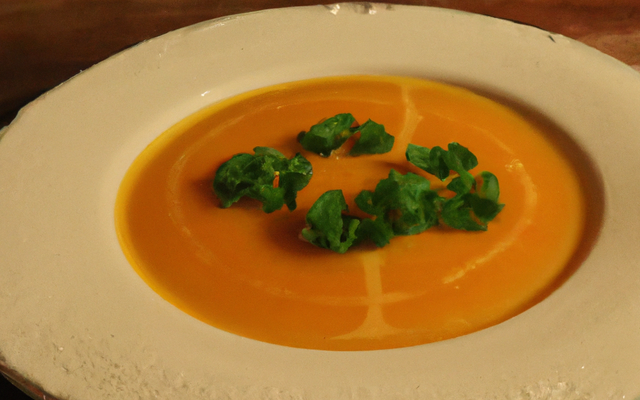 Velouté de potiron à la coriandre