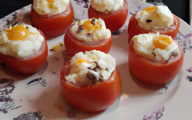 Tomates farcies aux œufs