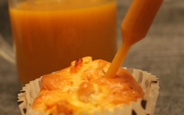 Muffin au potiron et sa pipette de potiron