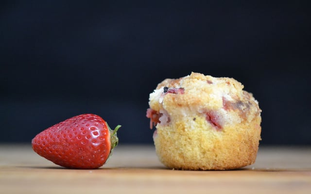 Muffins crumble fraise