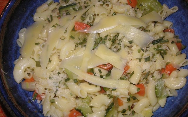 Coquillettes aux petits légumes