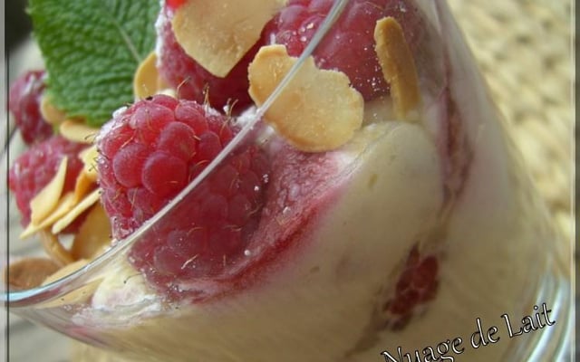 Tiramisu framboises et amandes