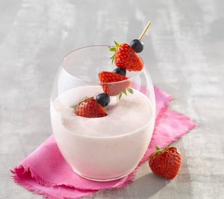 Mousse légère de fraises