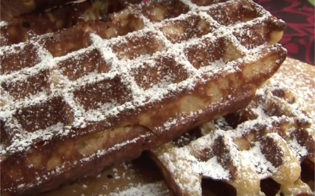 Gaufres croustillantes de fête foraine