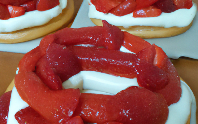 Couronne de fraises en gelée à la chantilly