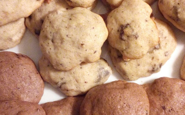Cookies a la banane et pépites de chocolat