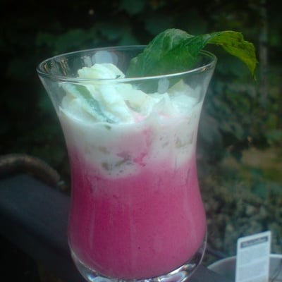 Mousse betterave concombre