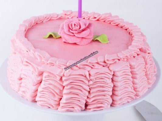 Pink Ruffle Cake