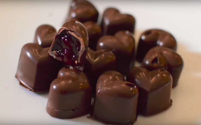 Chocolats fourrés maison
