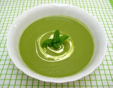 Velouté de petit pois maison