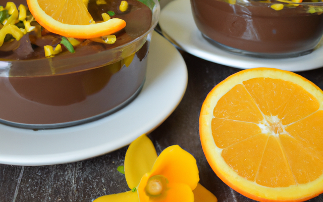 Mousse au chocolat aromatisée à l'orange