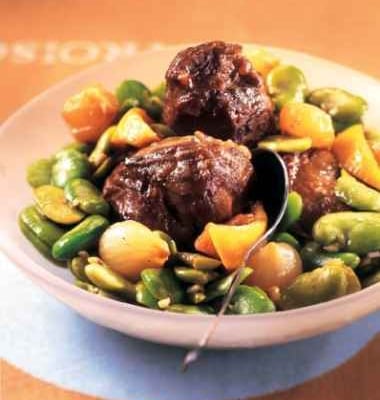 Joue de porc aux fèves