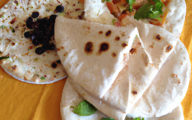 Pains pita avec garniture