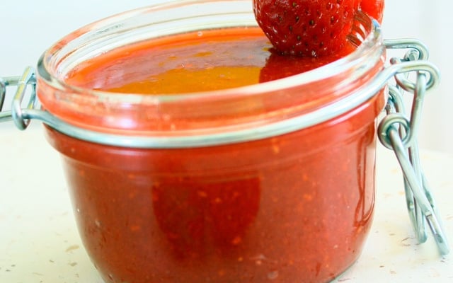 Soupe froide de melon et de fraises