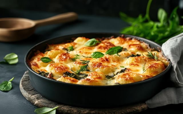 Gratin de gnocchis au thon