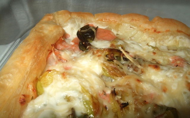 Quiche au saumon et aux poireaux facile