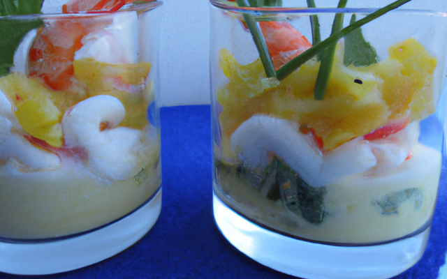 Verrine de la mer rapide