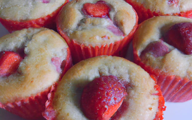 Muffins aux fraises tagada économiques