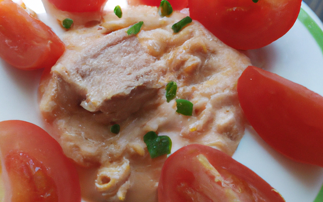 Tomate à la crème de  thon