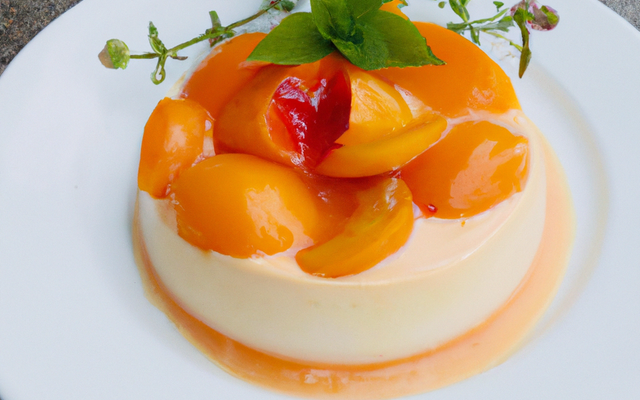 Bavaroises au coulis d'abricots