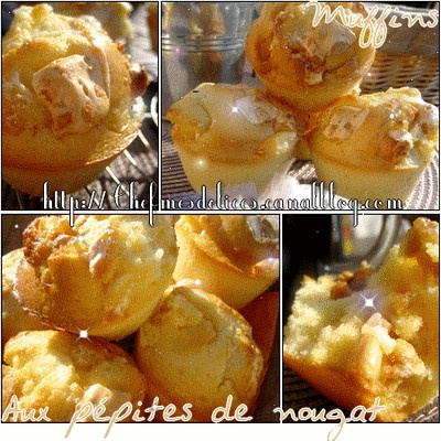 Muffins aux pépites de NOUGAT