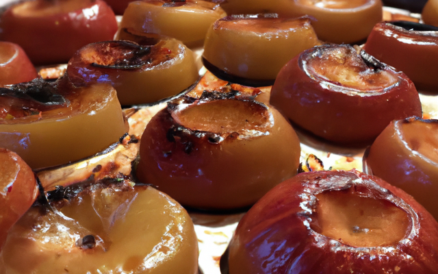 Pommes au four sucrées