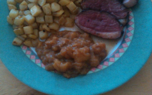 Magrets de canard et chutney de pommes