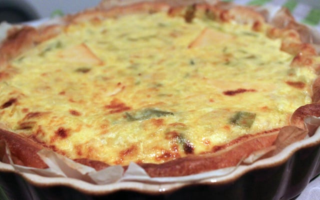 Quiche poireaux st jacques