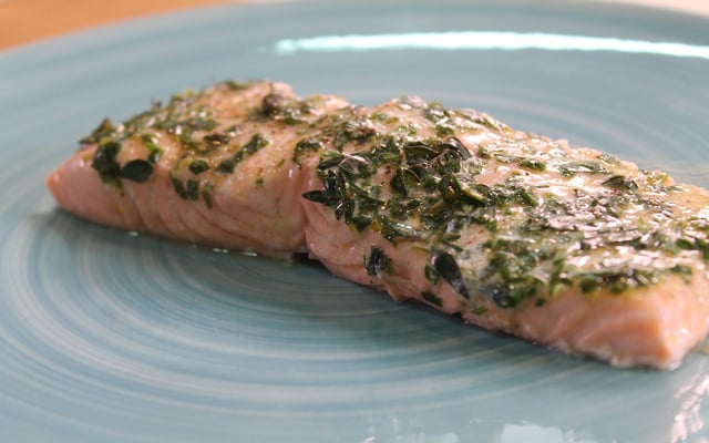 Saumon au four aux herbes