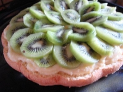 Tarte génoise aux Kiwis