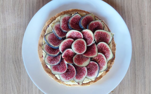 Tarte aux figues et aux groseilles