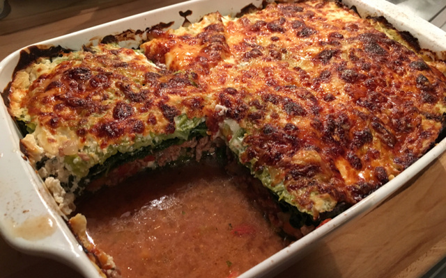 Lasagnes ... de chou vert