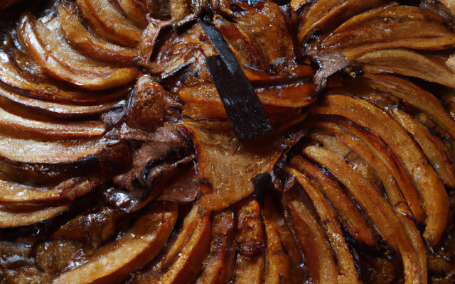 Tarte aux pommes, chocolat et beurre salé