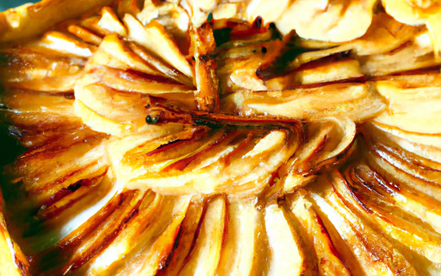 Tarte pommes-cannelle flambée