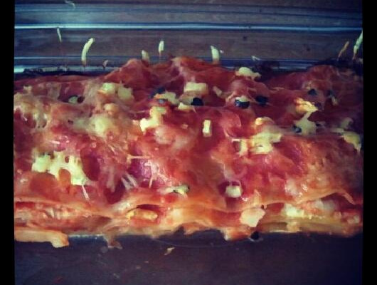 Lasagne courgettes et filet de colin