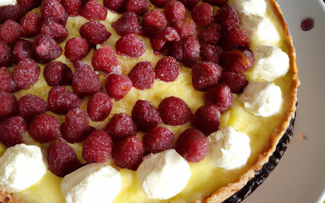 Tarte framboises-chocolat blanc