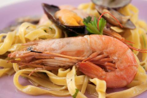 Tagliatelles aux fruits de mer classiques