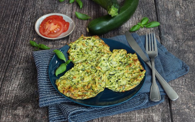 Galettes de courgettes légères