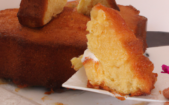Gâteau au yaourt au bon goût vanillé