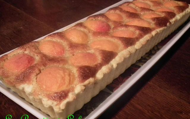 Tarte aux abricots et nougat