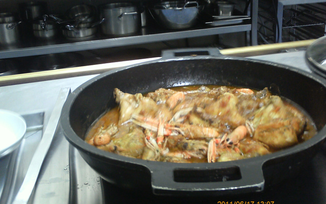 Poulet aux langoustines facile