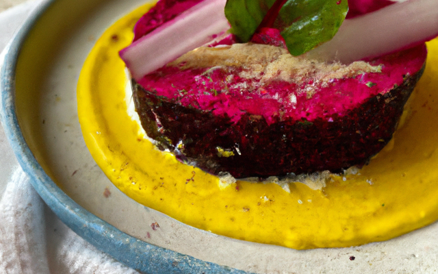 Mousse de betteraves à la moutarde de Dijon