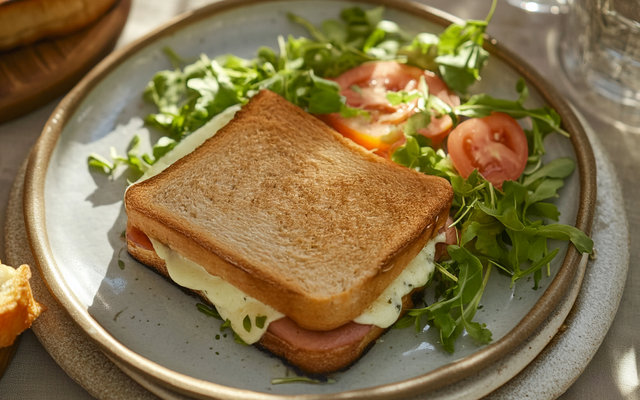 Croque monsieur mozzarella
