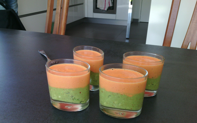 Verrine avocat poivron