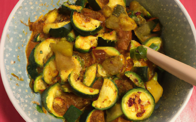 Courgettes au curry