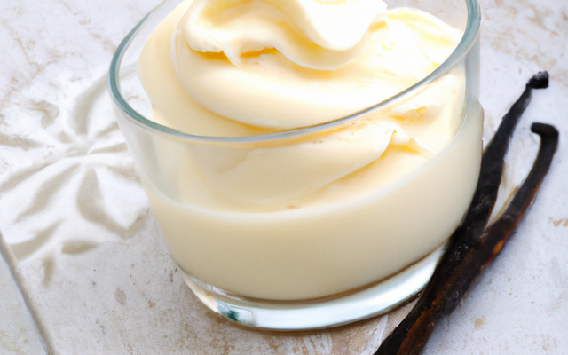 Crème anglaise glacée à la vanille
