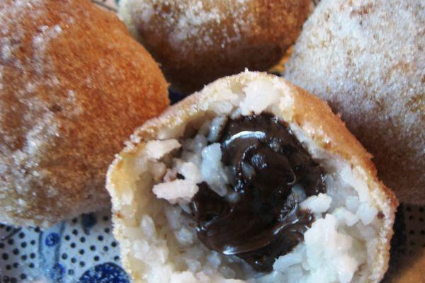 Arancine au chocolat noir