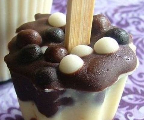 Sucettes aux 3 chocolats