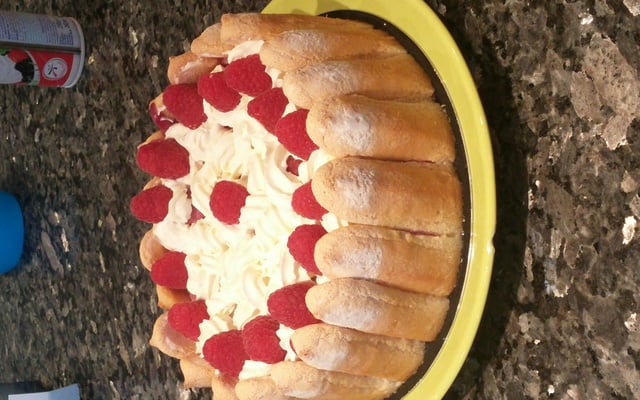 Charlotte aux fraises et framboises